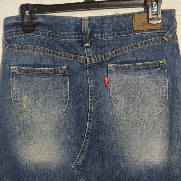 Vintage Y2K Denim Maxi Skirt - Picture 5 of 15